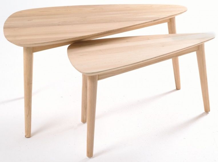 Product photograph of Shoreditch Wooden Nest Of 2 Tables from Choice Furniture Superstore.