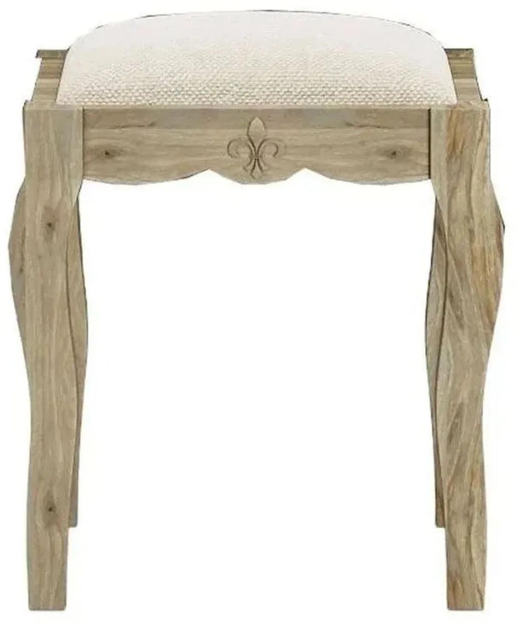 Product photograph of Fleur French Style Grey Dressing Stool from Choice Furniture Superstore.