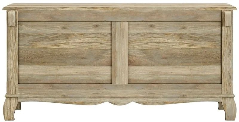 Product photograph of Fleur French Style Washed Grey Blanket Box - Made In Solid Rustic Mango Wood from Choice Furniture Superstore.