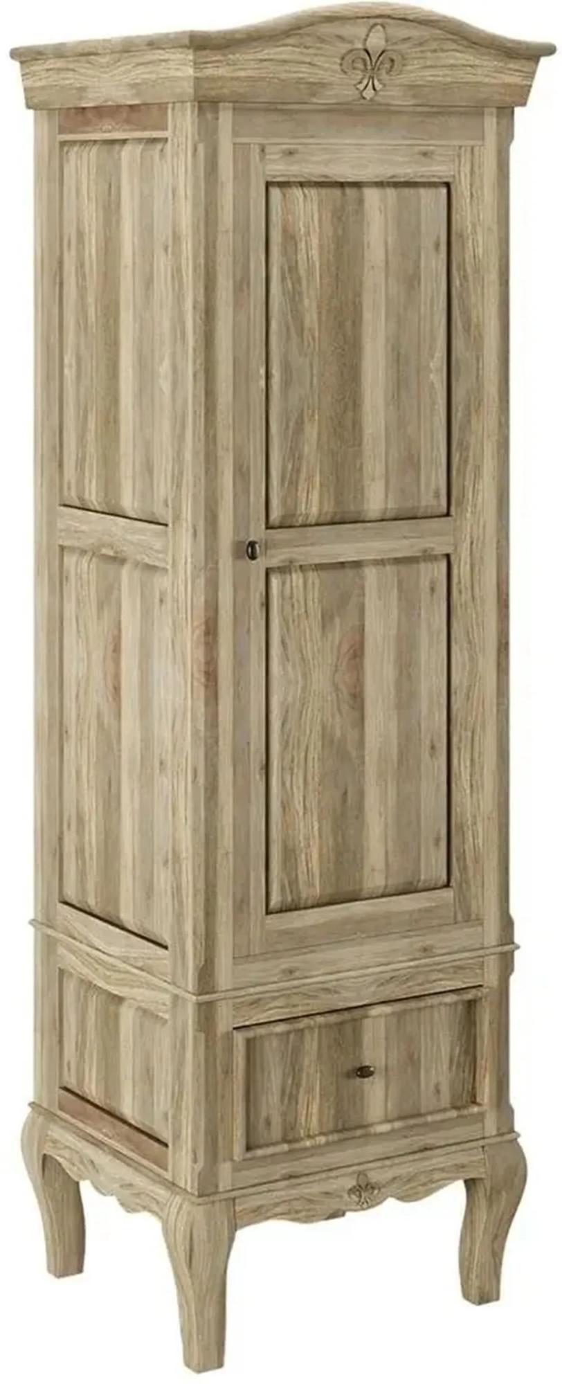 Product photograph of Fleur French Style Grey Wardrobe - 1 Door from Choice Furniture Superstore.