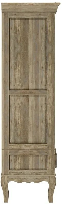 Product photograph of Fleur French Style Washed Grey 2 Door Wardrobe - Made In Solid Rustic Mango Wood from Choice Furniture Superstore.