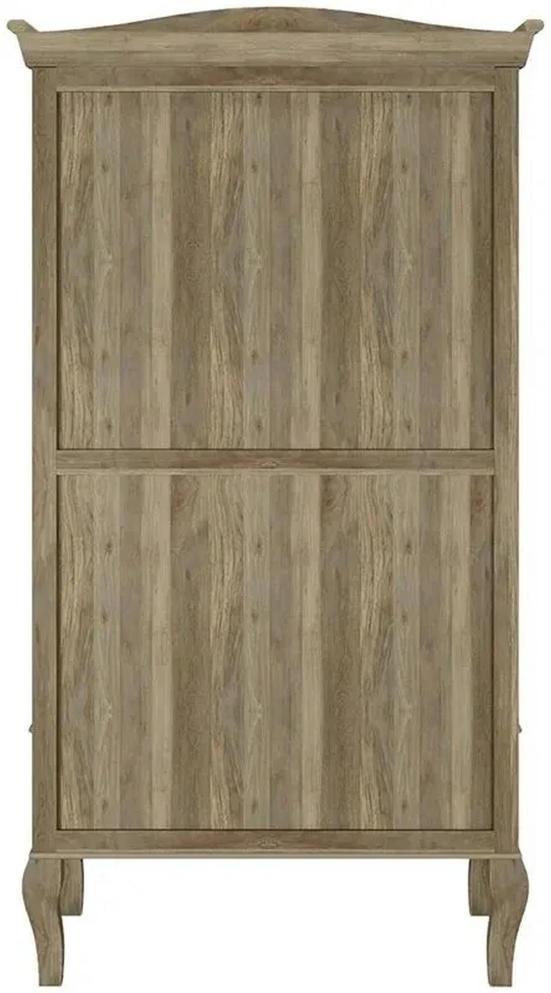 Product photograph of Clearance - Fleur French Style Grey Wardrobe - 2 Door from Choice Furniture Superstore.