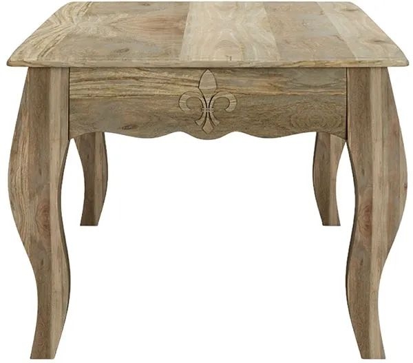 Product photograph of Fleur French Style Washed Grey Coffee Table - Made In Solid Rustic Mango Wood from Choice Furniture Superstore.