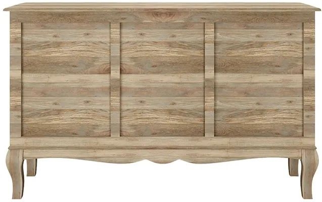 Product photograph of Fleur French Style 3 Door Washed Grey Sideboard - Made In Solid Rustic Mango Wood from Choice Furniture Superstore.