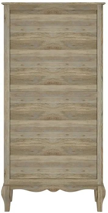 Product photograph of Fleur French Style Washed Grey Wide Bookcase - Made In Solid Rustic Mango Wood from Choice Furniture Superstore.