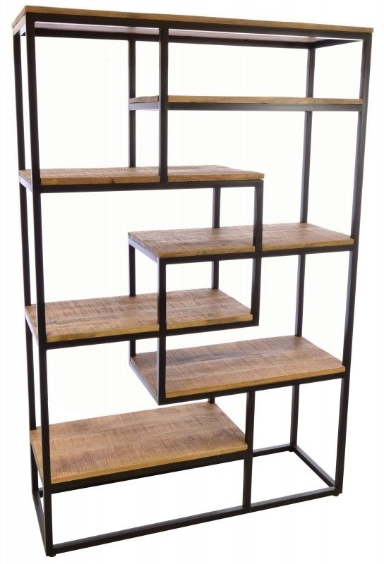 Product photograph of Old Empire Large Mango Wood Bookcase from Choice Furniture Superstore.