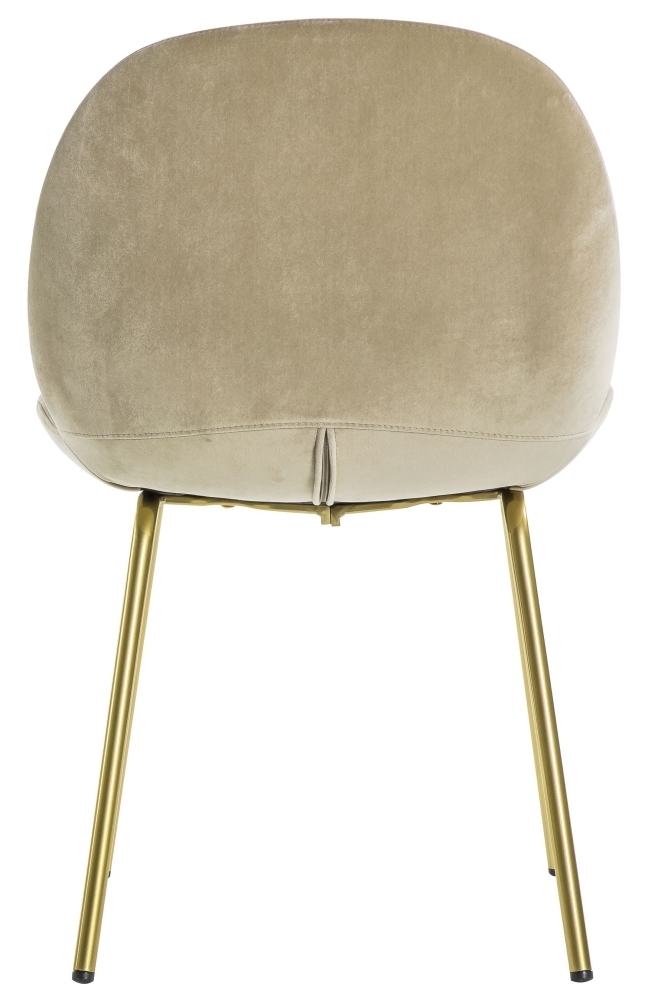 Product photograph of Flanagan Oatmeal Velvet Dining Chair Sold In Pairs from Choice Furniture Superstore.