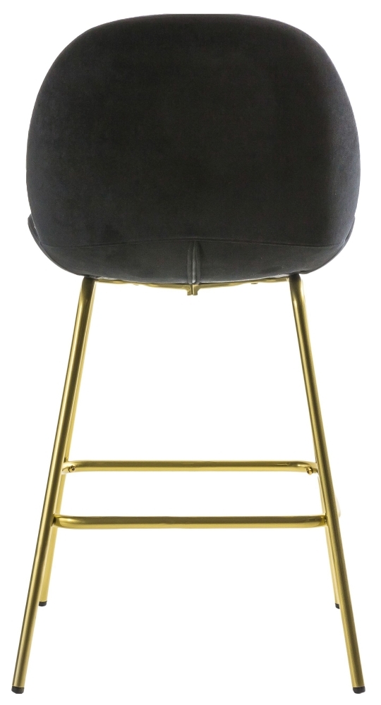 Product photograph of Set Of 2 Flanagan Black Velvet Stool from Choice Furniture Superstore.