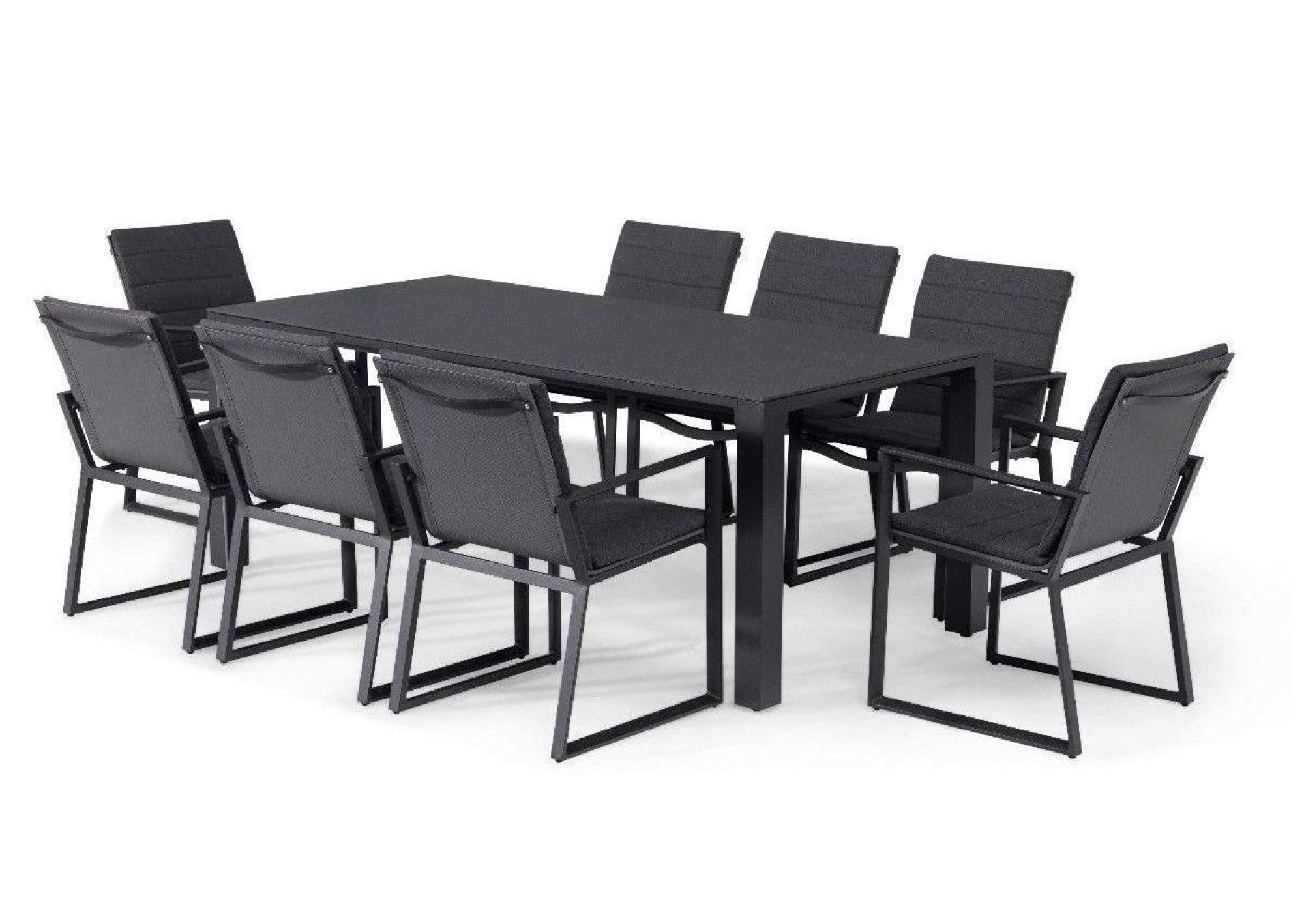 Product photograph of Maze Manhattan 8 Seat Rectangular Dining Set from Choice Furniture Superstore.