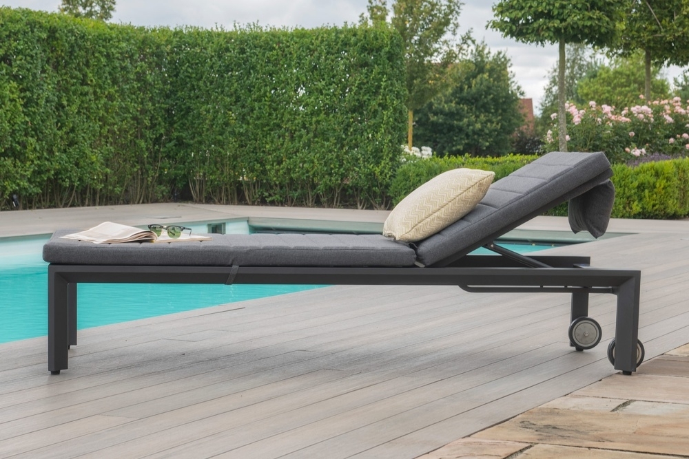 Product photograph of Maze Manhattan Sunlounger from Choice Furniture Superstore.