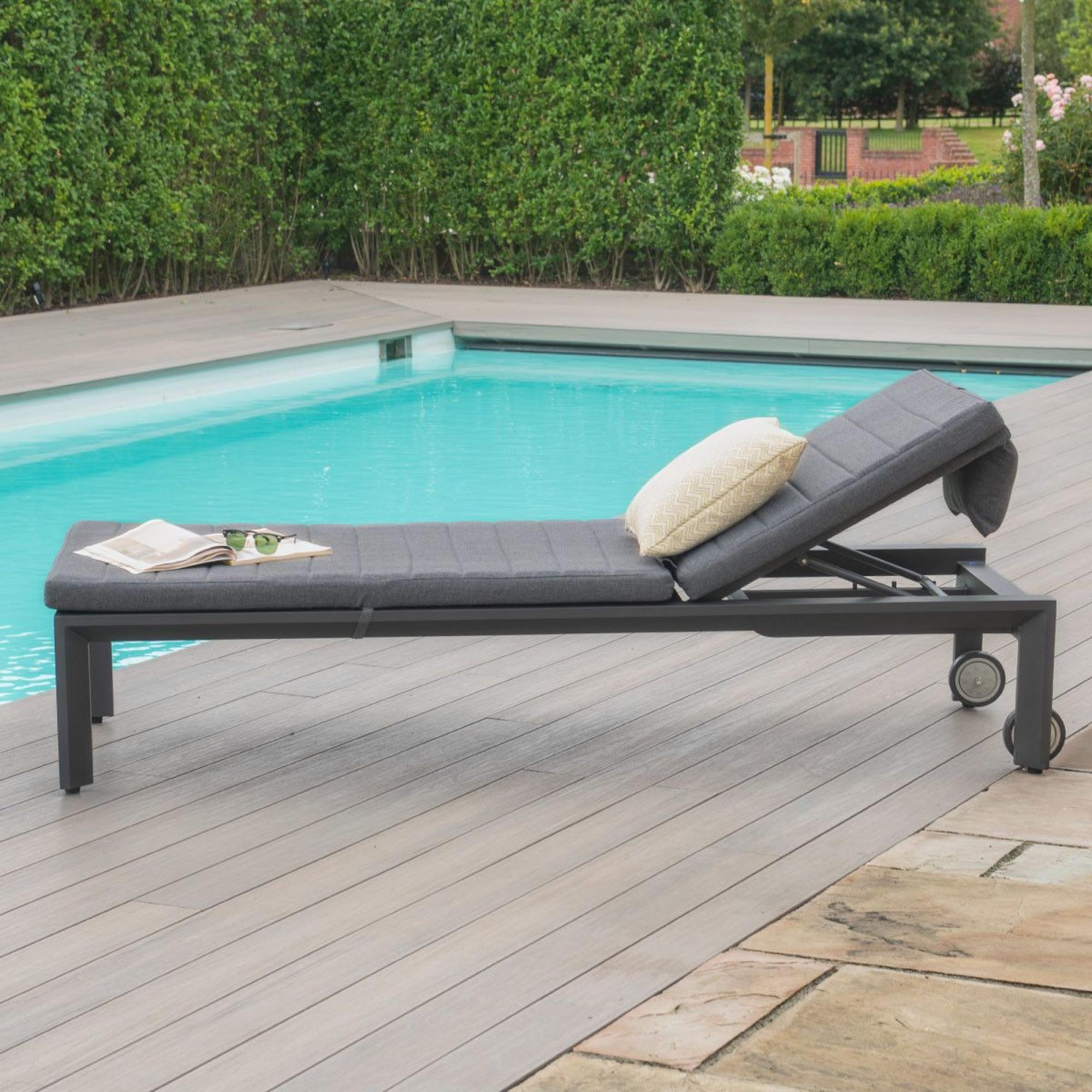 Product photograph of Maze Manhattan Sunlounger from Choice Furniture Superstore.