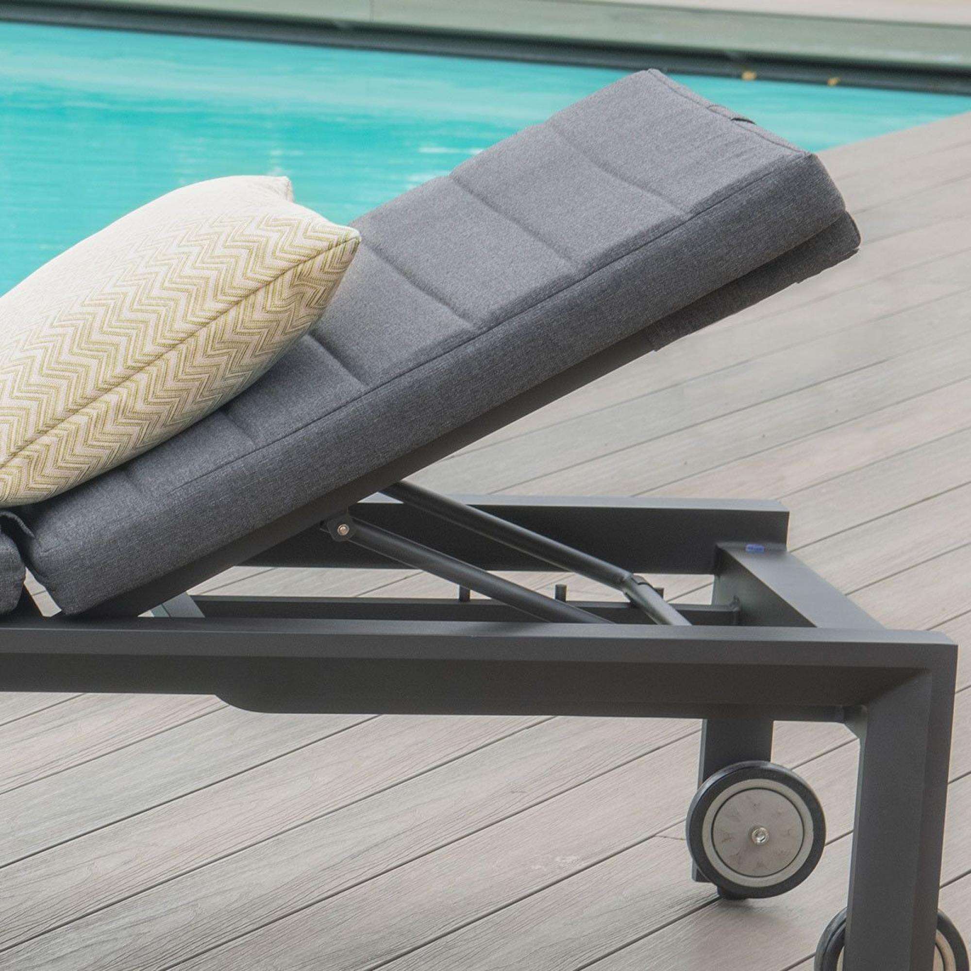 Product photograph of Maze Manhattan Sunlounger from Choice Furniture Superstore.