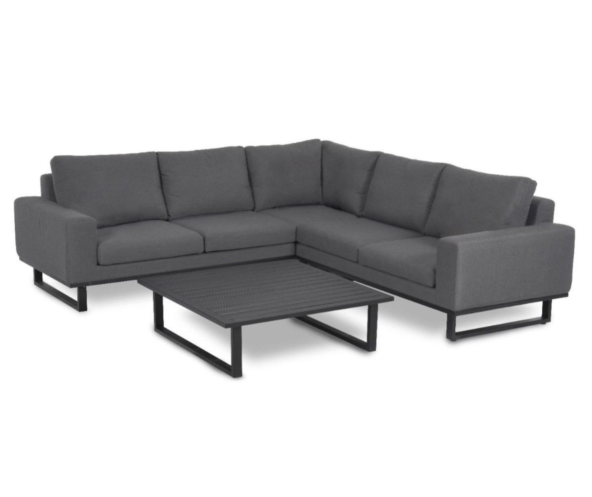 Product photograph of Maze Lounge Outdoor Ethos Flanelle Fabric Corner Sofa Group from Choice Furniture Superstore.