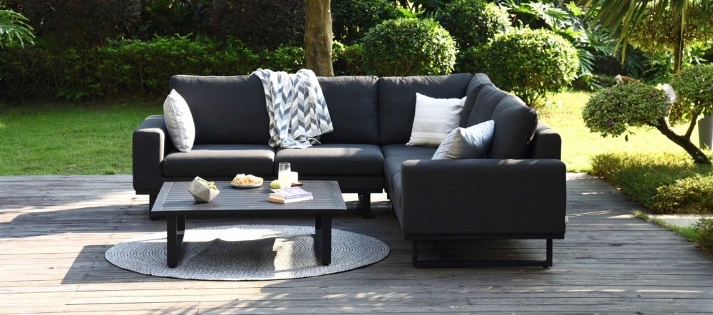 Product photograph of Maze Lounge Outdoor Ethos Fabric Corner Sofa Group from Choice Furniture Superstore.