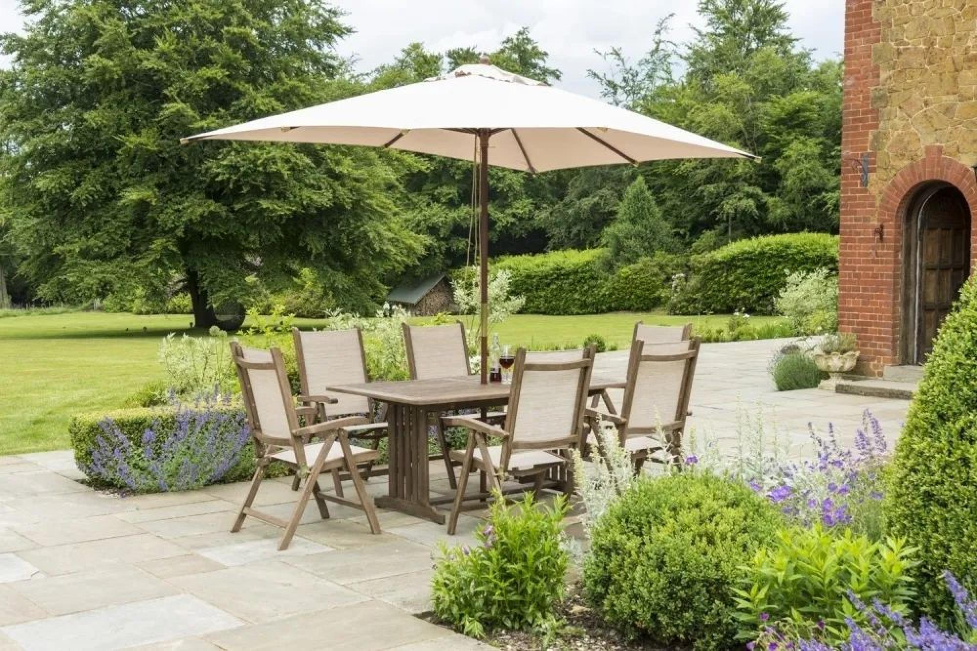 Product photograph of Alexander Rose Sherwood 166cm Rectangular Dining Table from Choice Furniture Superstore.