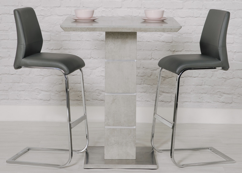 Product photograph of Delta Concrete Bar Table from Choice Furniture Superstore.