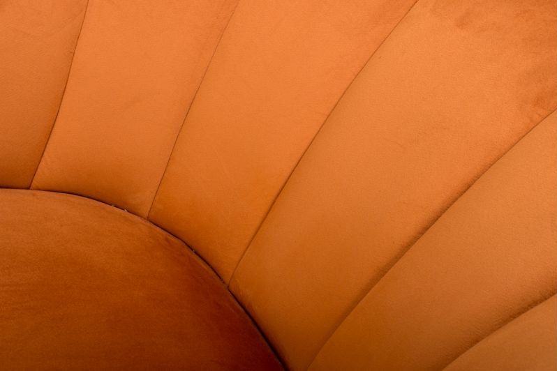 Product photograph of Stella Pumpkin Fabric Accent Chair from Choice Furniture Superstore.