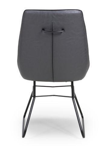 Product photograph of Cooper Grey Faux Leather Dining Chair Sold In Pairs from Choice Furniture Superstore.