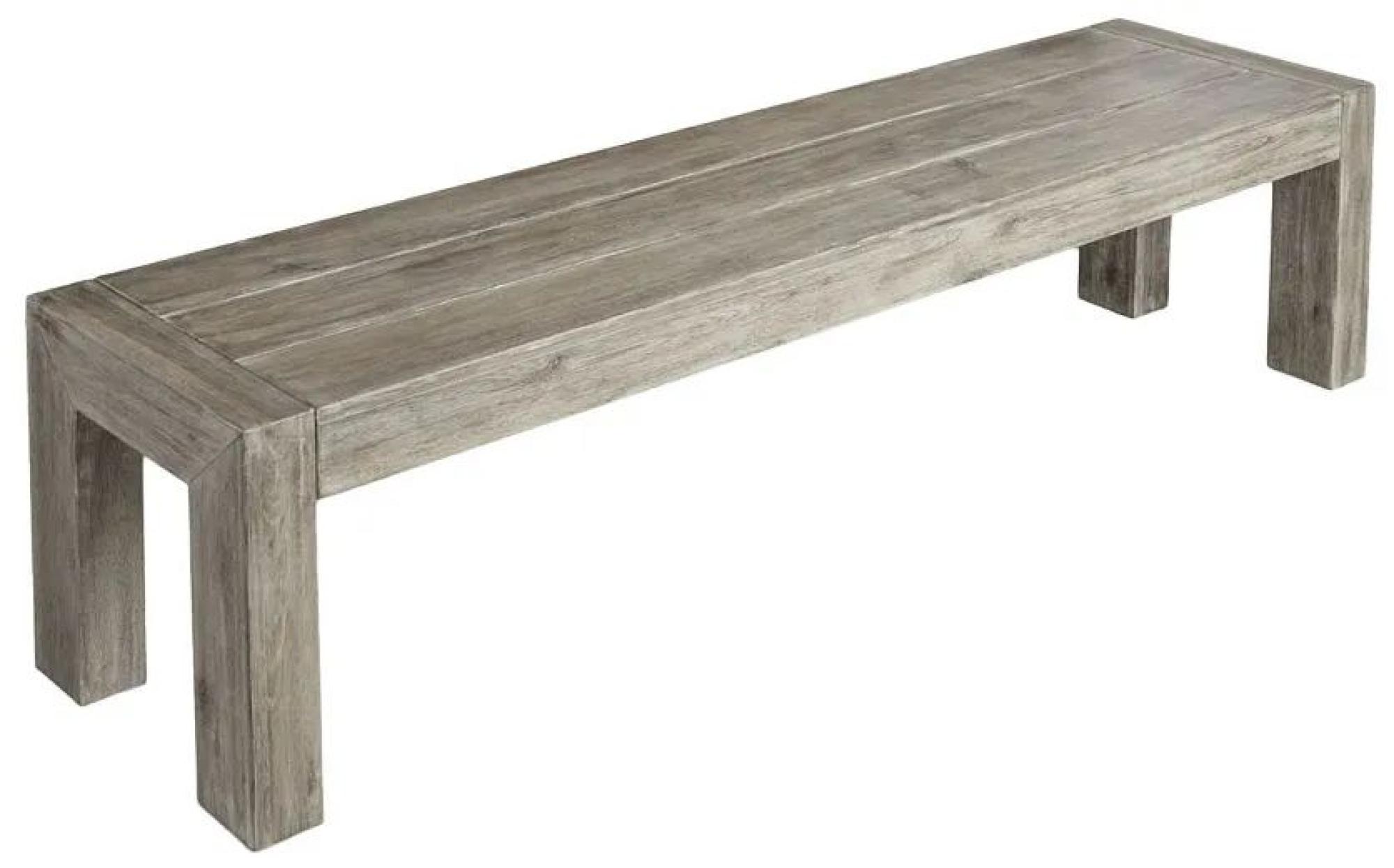 Product photograph of Alexander Rose Old England Grey Painted 180cm Dining Bench from Choice Furniture Superstore.