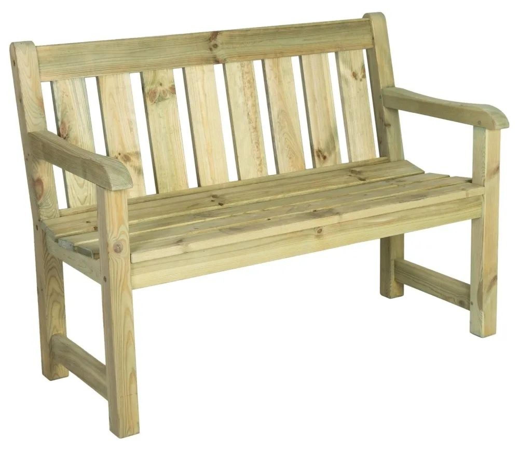 Product photograph of Alexander Rose Pine Marlow Bench 4ft from Choice Furniture Superstore.