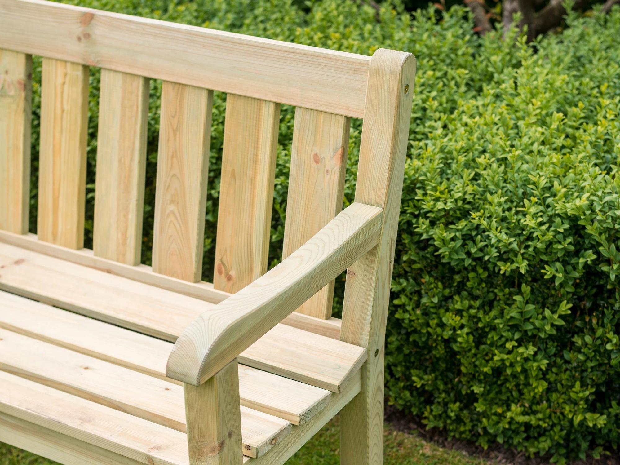 Product photograph of Alexander Rose Pine Marlow Bench 4ft from Choice Furniture Superstore.