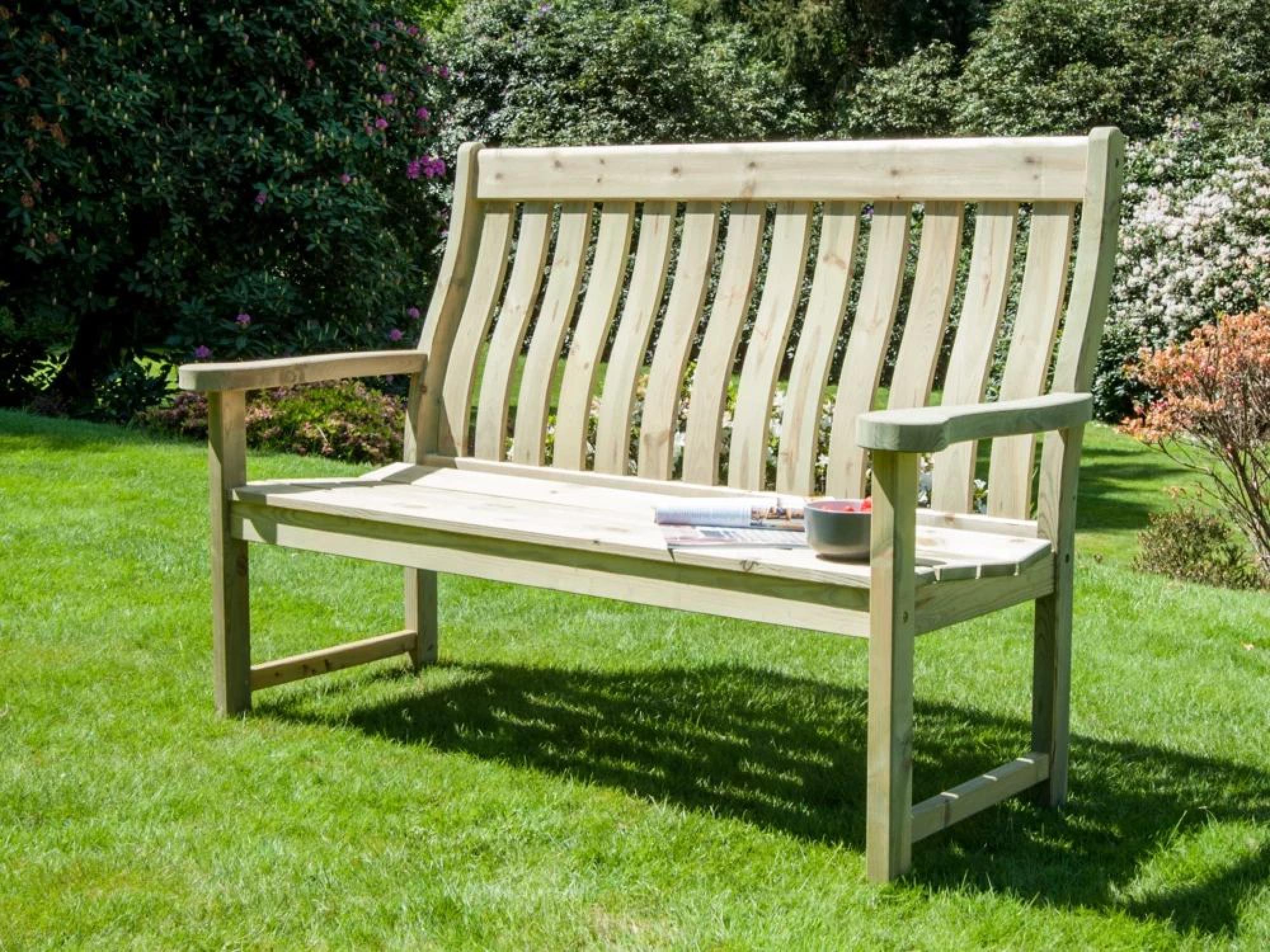 Product photograph of Alexander Rose Pine Farmers Bench 5ft from Choice Furniture Superstore.