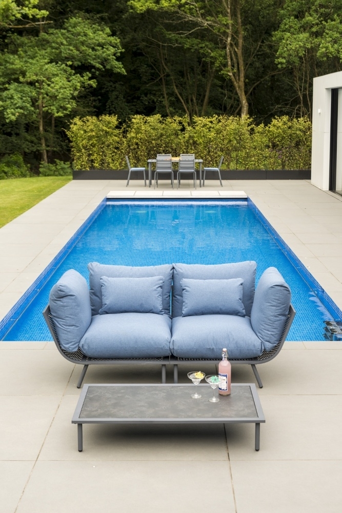 Product photograph of Alexander Rose Beach Lounge Flint Corner Module With Cushion from Choice Furniture Superstore.