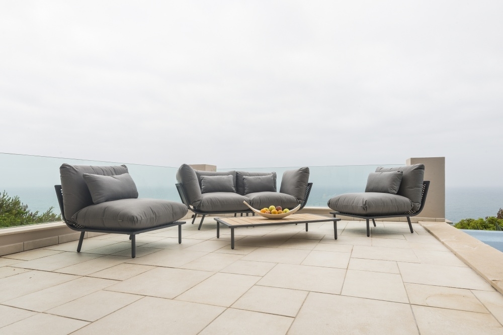 Product photograph of Alexander Rose Beach Lounge Flint Corner Module With Cushion from Choice Furniture Superstore.