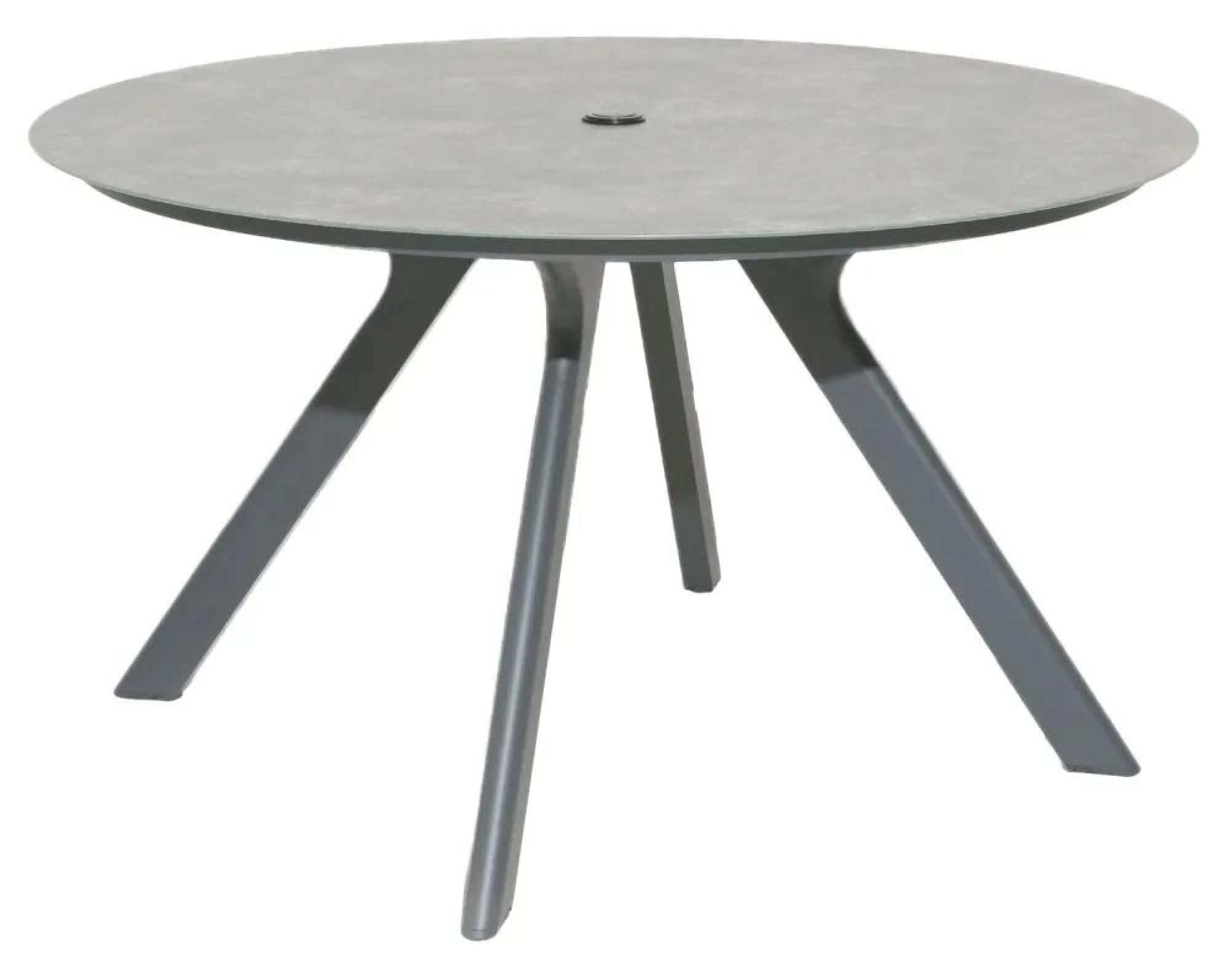 Product photograph of Alexander Rose Rimini 130cm Round Dining Table With Ceramic Glass from Choice Furniture Superstore.