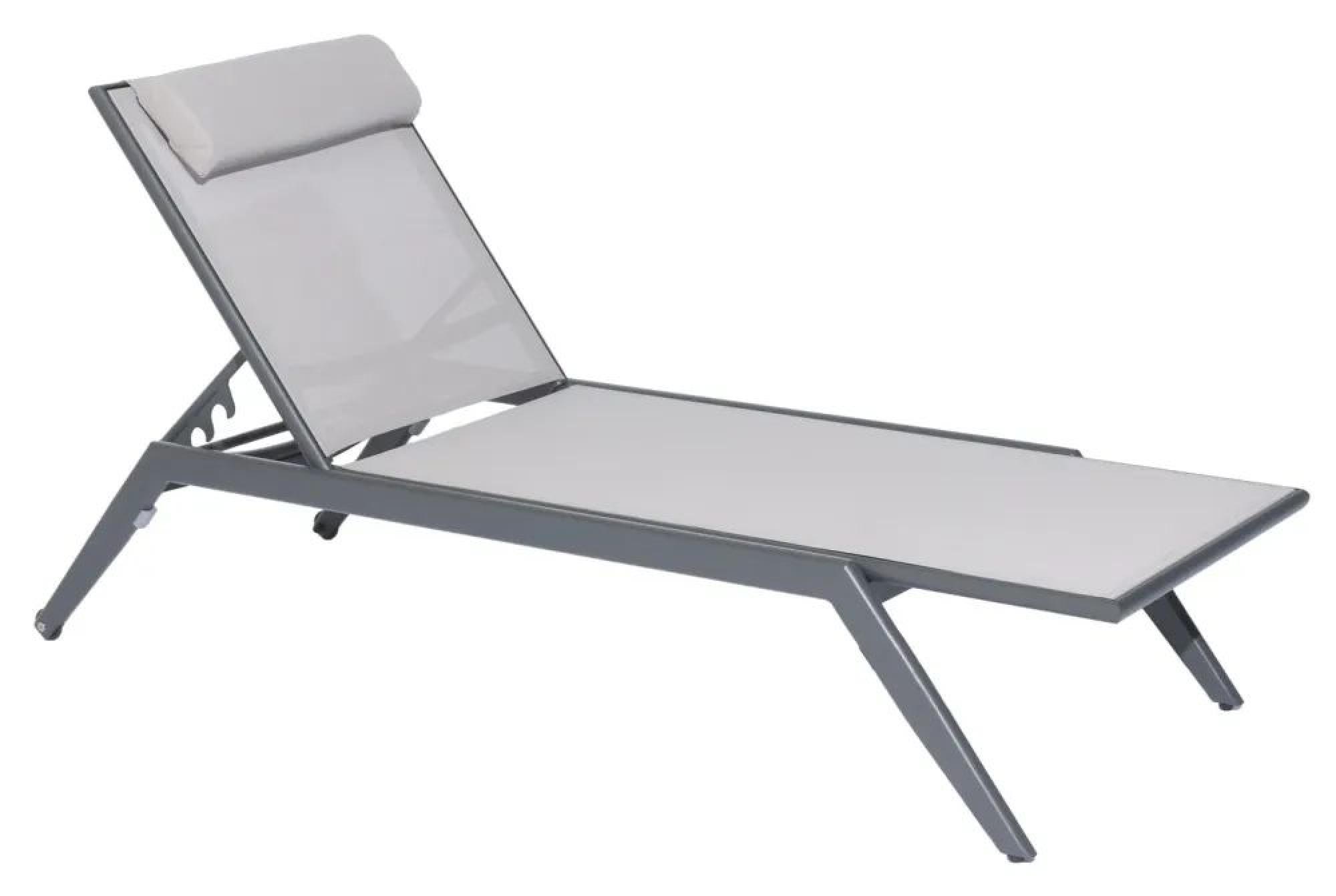 Product photograph of Alexander Rose Rimini Stacking Sling Sunbed from Choice Furniture Superstore.