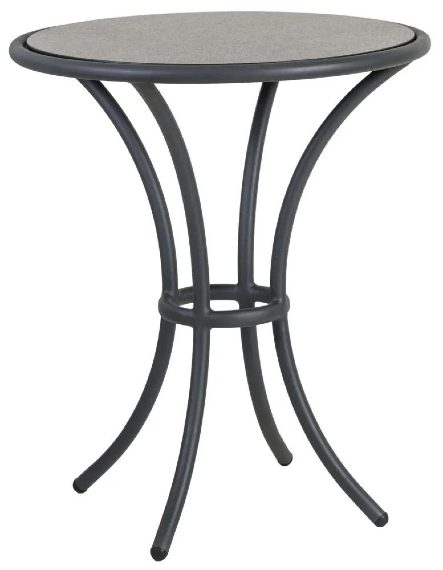 Product photograph of Alexander Rose Cordial Grey Bistro Table With Pebble Hpl Top from Choice Furniture Superstore.