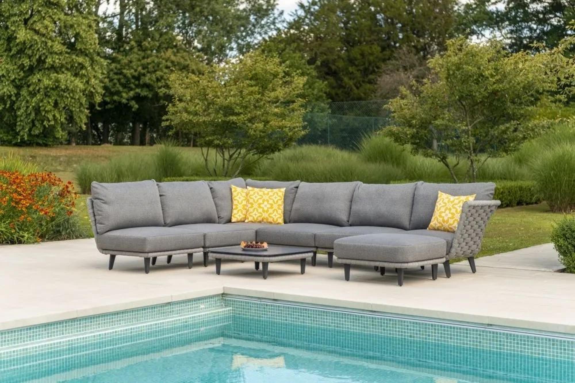 Alexander Rose Cordial Luxe Light Grey Coffee Table with HPL Top CFS UK