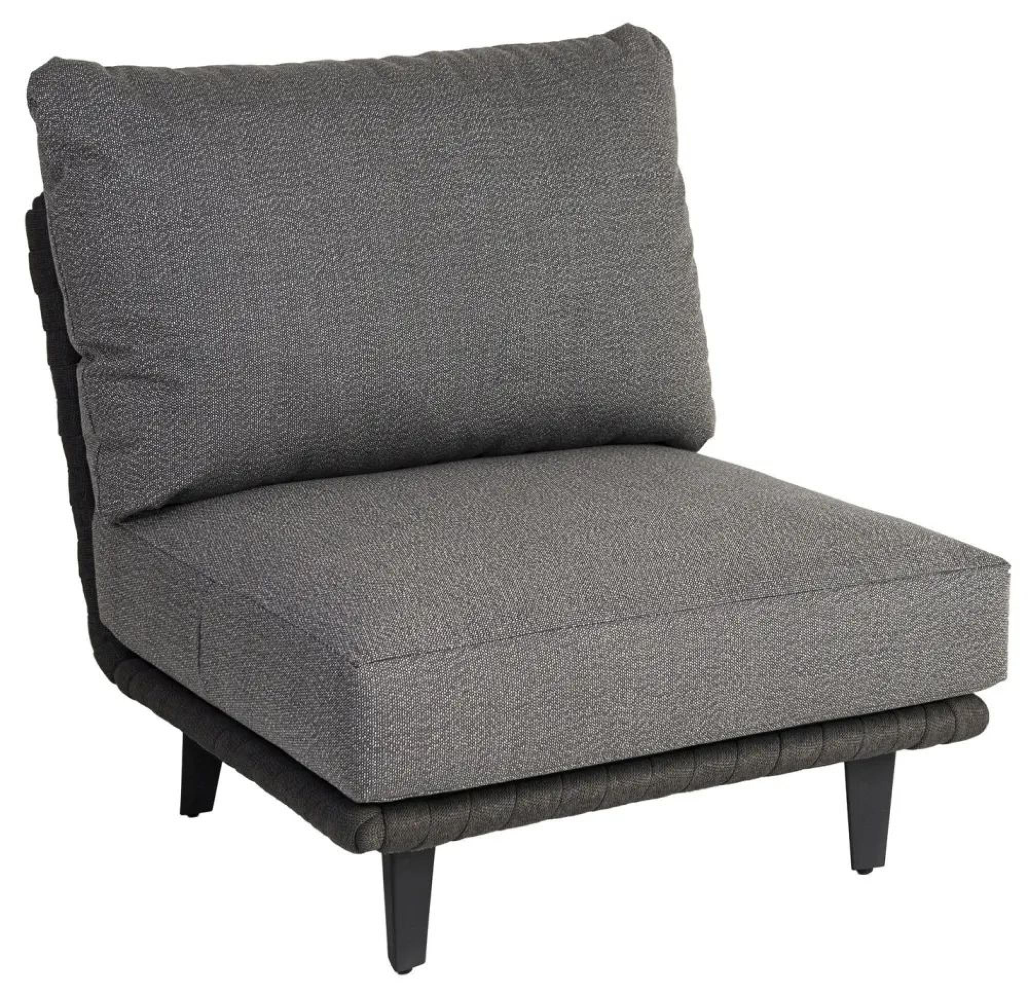 Product photograph of Alexander Rose Cordial Luxe Dark Grey Mid Module With Cushion from Choice Furniture Superstore.