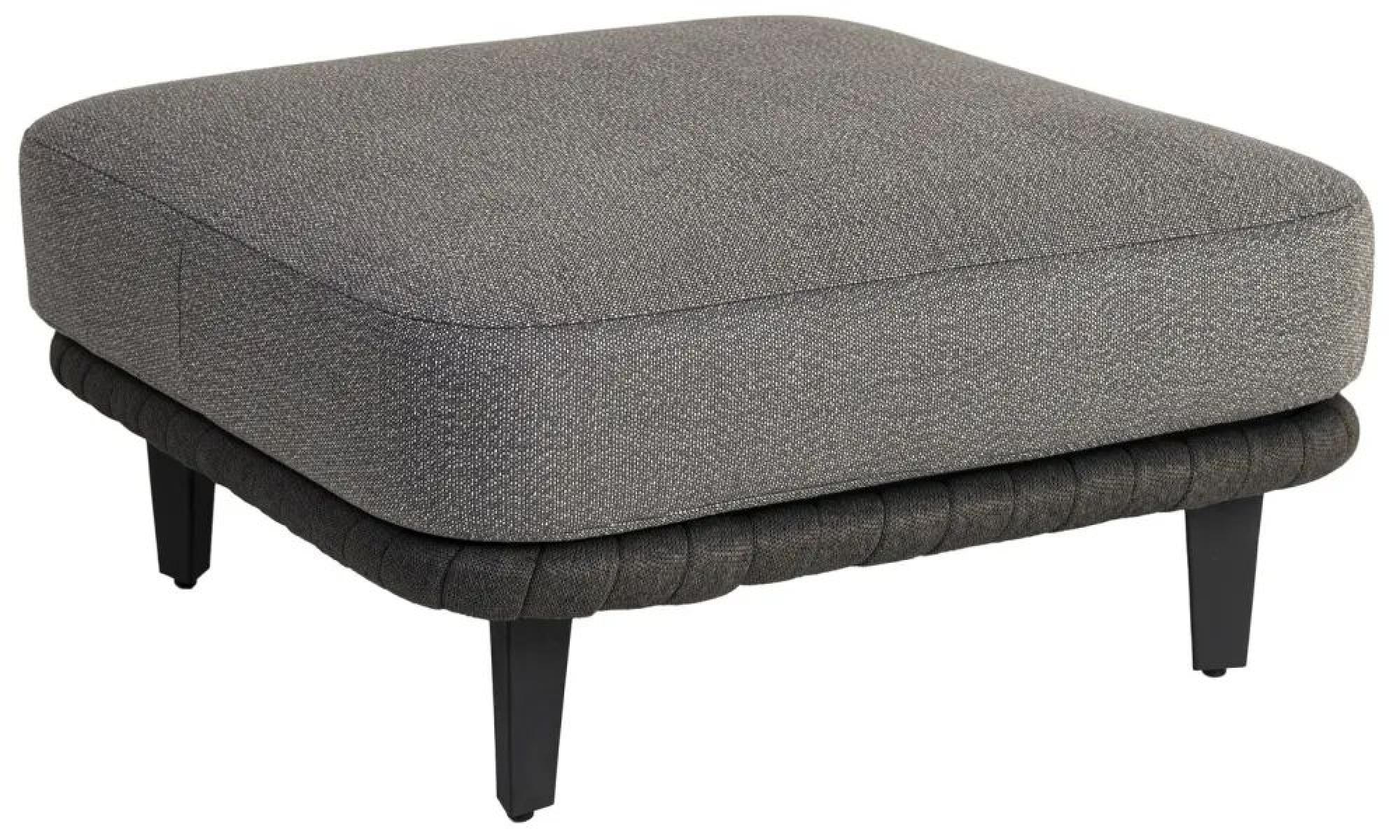 Product photograph of Alexander Rose Cordial Luxe Dark Grey Ottoman With Cushion from Choice Furniture Superstore.