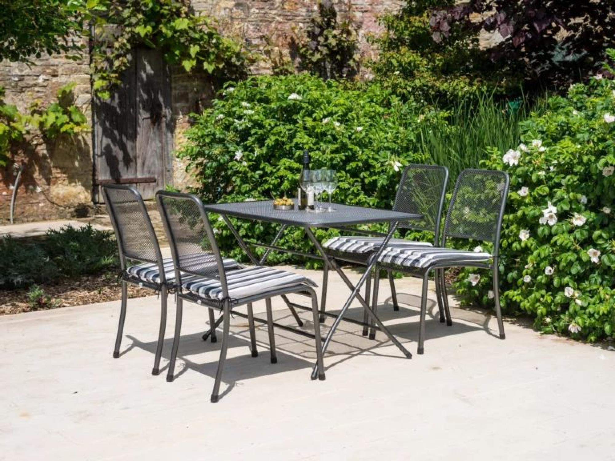 Product photograph of Alexander Rose Portofino Folding Table from Choice Furniture Superstore.