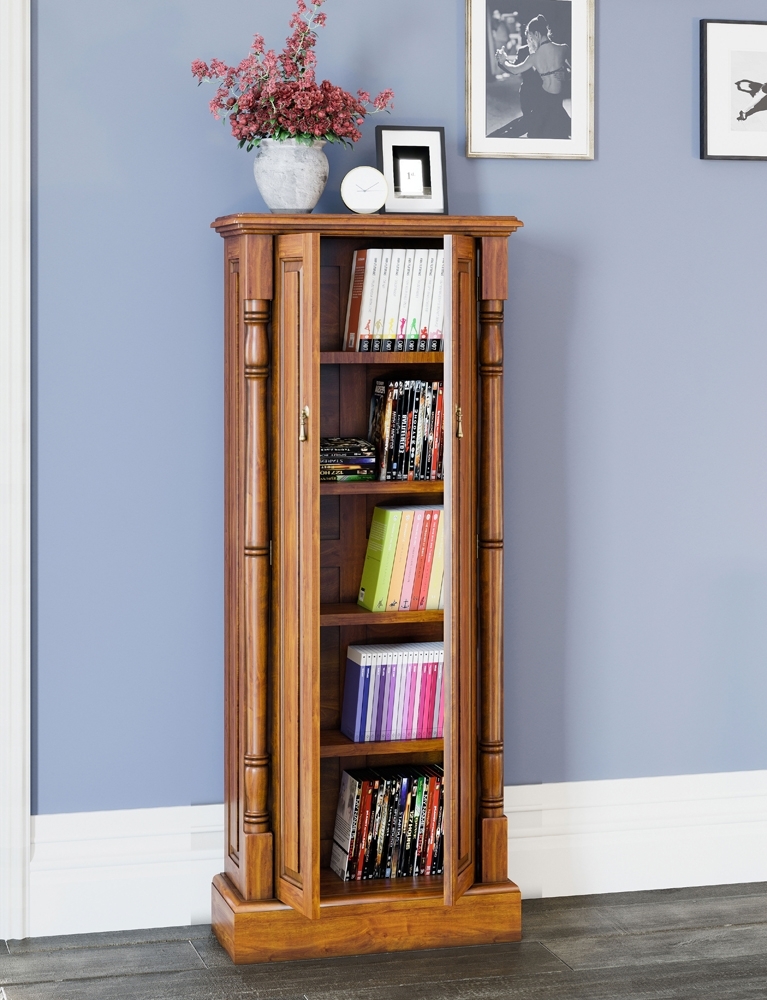 Product photograph of La Reine Mahogany Cd And Dvd Cupboard from Choice Furniture Superstore.