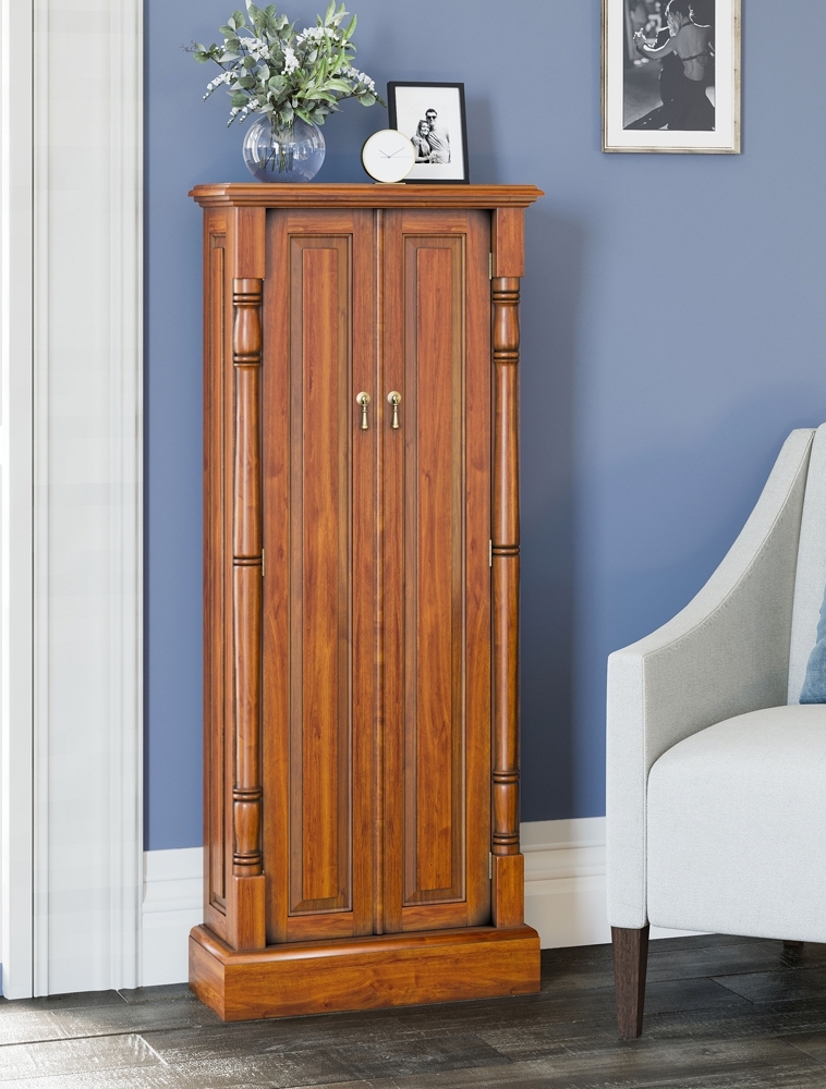 Product photograph of La Reine Mahogany Cd And Dvd Cupboard from Choice Furniture Superstore.