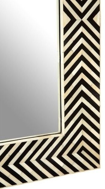 Product photograph of Enlow Sheesham Bone Inlay Frame Wall Mirror from Choice Furniture Superstore.