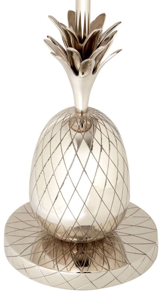 Product photograph of Enlow Silver Pineapple Round Side Table from Choice Furniture Superstore.