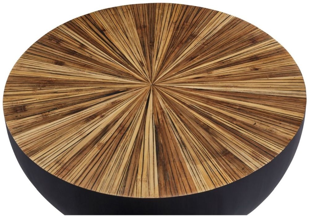 Product photograph of Brewster Natural Hevea Large Round Coffee Table from Choice Furniture Superstore.