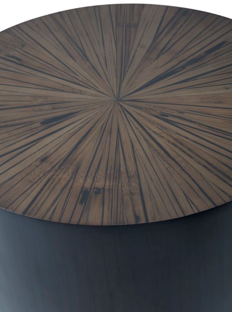 Product photograph of Brewster Natural Hevea Round Side Table from Choice Furniture Superstore.