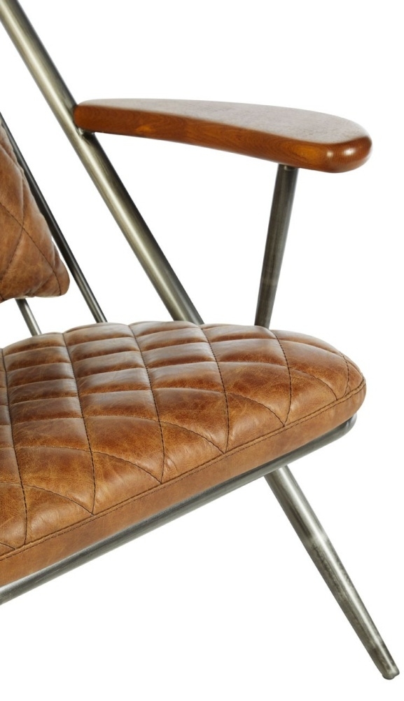 Product photograph of Bricelyn Genuine Light Brown Leather Chair from Choice Furniture Superstore.