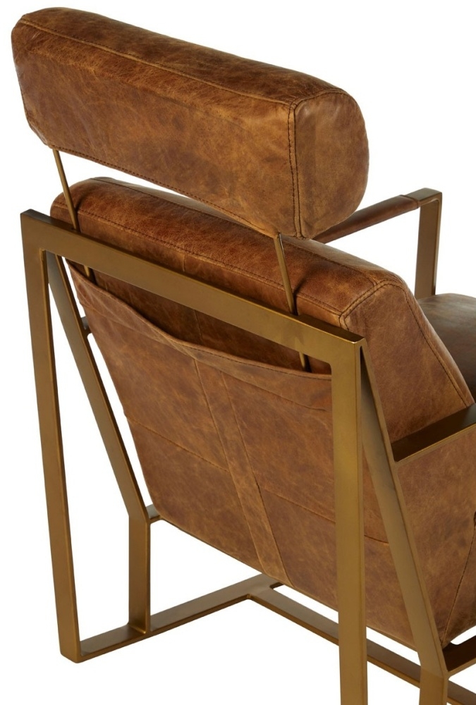 Product photograph of Bricelyn Genuine Rose Gold Lounge Chair from Choice Furniture Superstore.