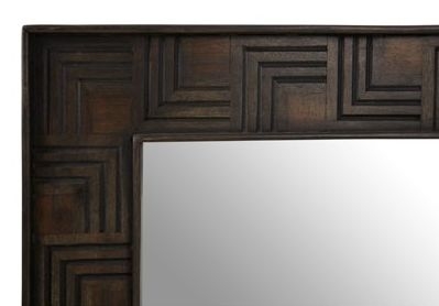 Product photograph of Artas Mango Wood Square Wall Mirror from Choice Furniture Superstore.