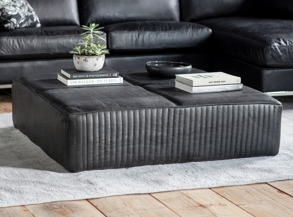 Product photograph of Barham Leather Slab - Comes In Black And Brown from Choice Furniture Superstore.