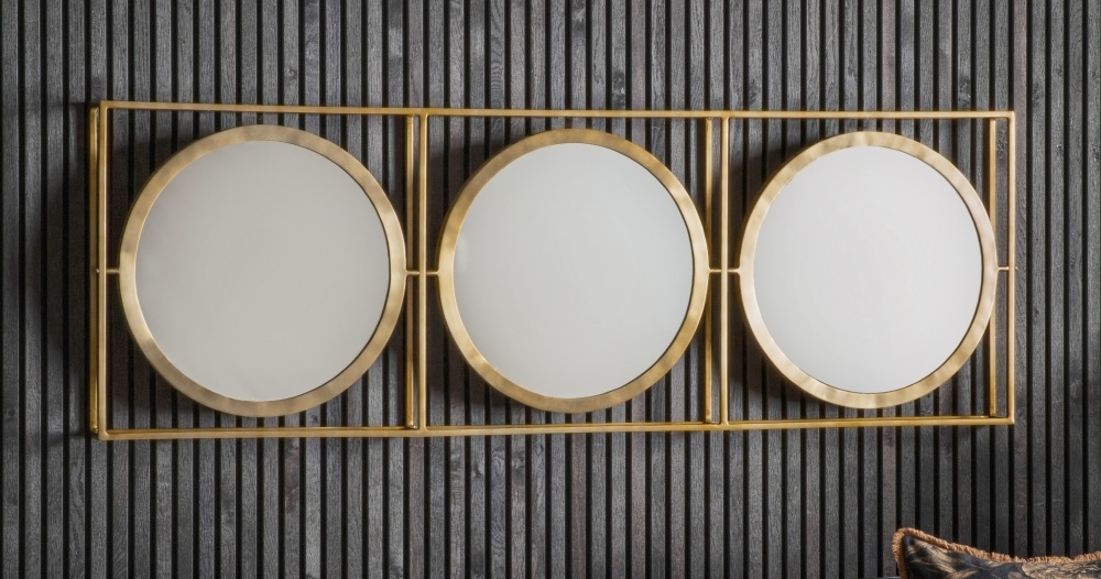 Product photograph of Hague Brass Leaner Rectangular Mirror - 61cm X 180cm from Choice Furniture Superstore.