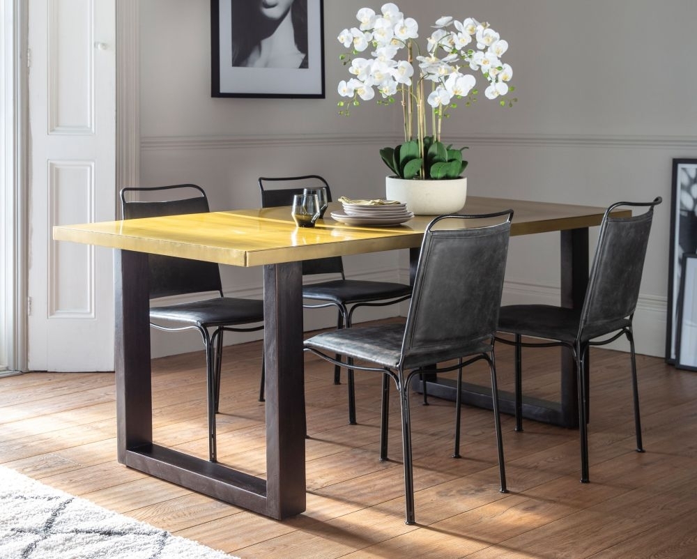 Product photograph of Somerville Mango Wood Dining Table - 6 Seater from Choice Furniture Superstore.