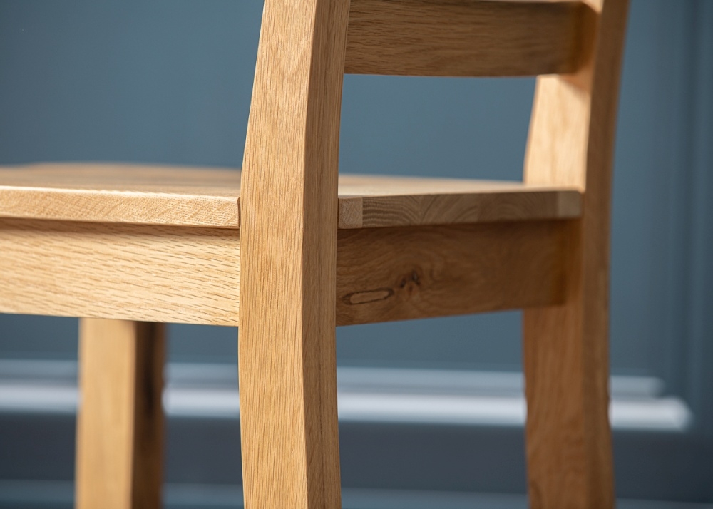 Product photograph of Arnot Natural Oak Crossback Dining Chair Sold In Pairs from Choice Furniture Superstore.