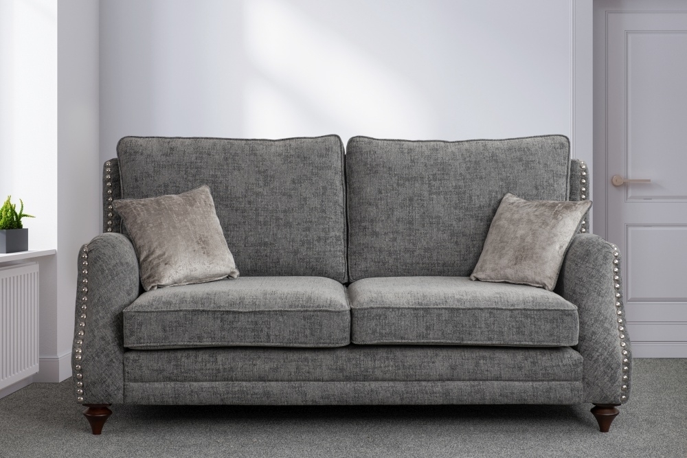 Product photograph of Sweet Dreams Conway Smoke Fabric Sofa from Choice Furniture Superstore.