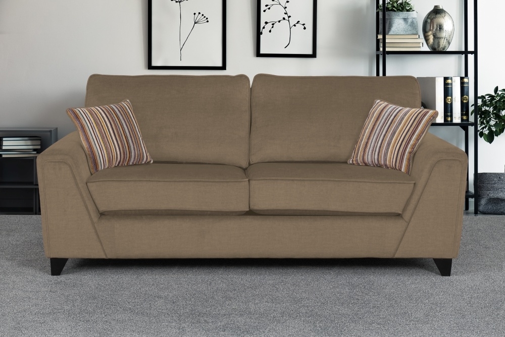 Product photograph of Sweet Dreams Lancaster Standard Cream Fabric Sofa from Choice Furniture Superstore.